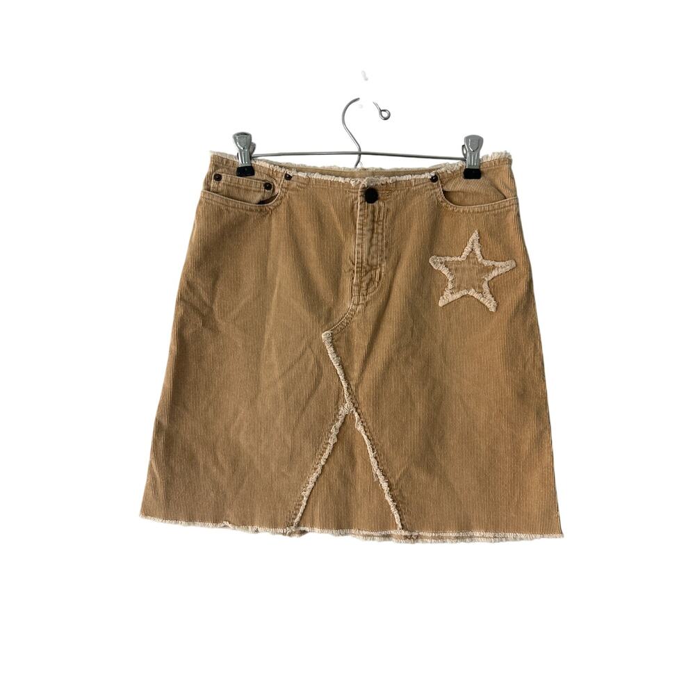 Abercrombie & Fitch Tan Corduory Star Micro Mini Skirt 14 (Juniors)